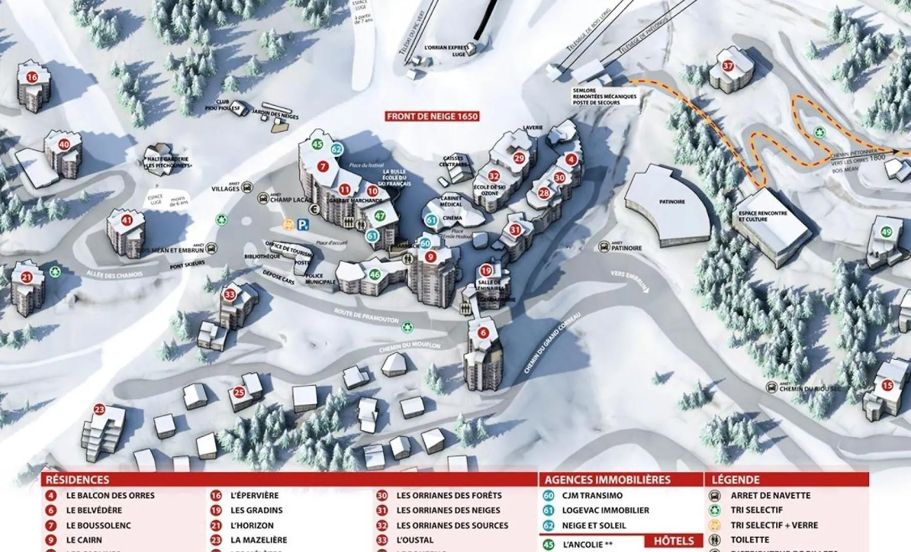 Daire Residence Orr Des Neiges - Les Orres 1650 Coeur De Station Mae-7501